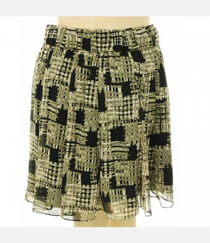 A-Line Printed Skirt