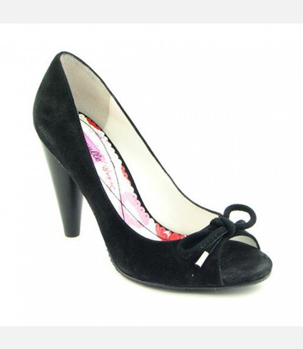 Betseyville Padora Black Suede Pumps