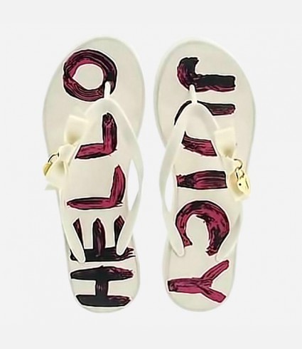 "Hello Juicy" Flip Flops