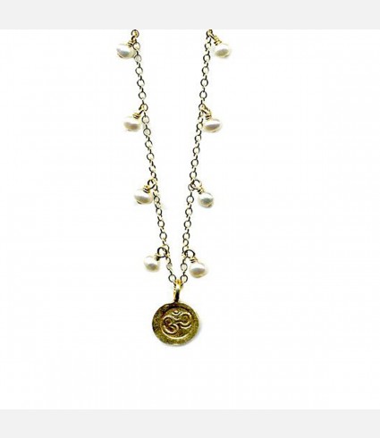 Pearl Drop Ohm Necklace