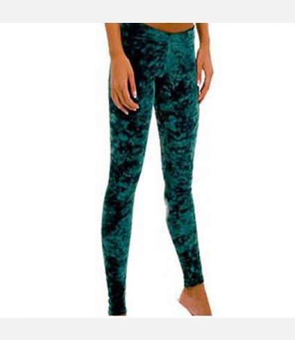 Turquoise  Blue Velvet Legging