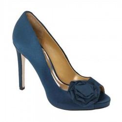 Frank Teal Peep-Toe Pump