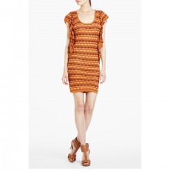 Dee Sweater Dress with Side Ruffles