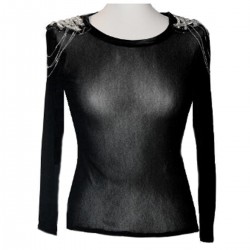 Bruna Romeo Black Tulle Top_1200x1200px