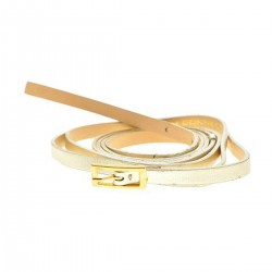 Metallic Gold Skinny Belt