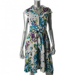 Floral Printed Shirt Dress