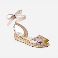 Pink Sequin Lindie Flats