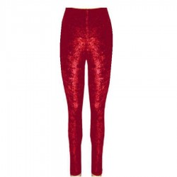 Red Velvet Legging