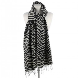 Zebra Print Pashmina Wrap