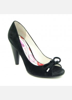 Betseyville Padora Black Suede Pumps