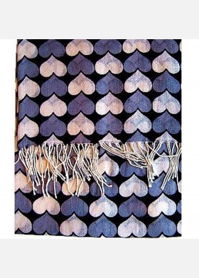 Blue Hearts Scarf