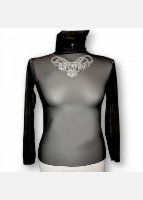 Applique Neck Top