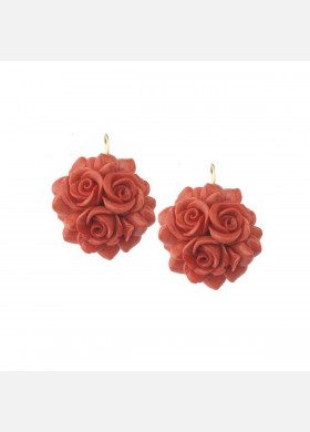 Sculpture Flower Earrings