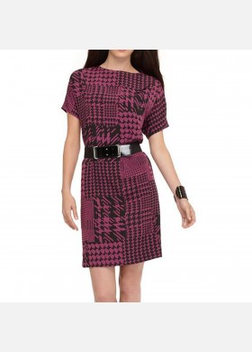 Violet Patchwork Dress