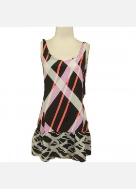  Abstract Print Dress