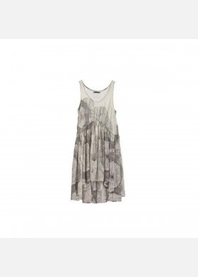 Floral Sketch Tank Dress