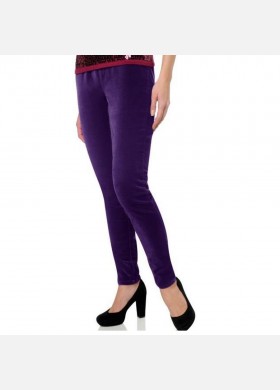 Purple Velvet Legging