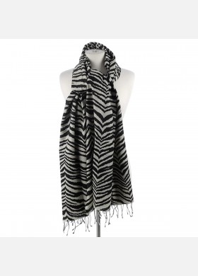 Zebra Print Pashmina Wrap